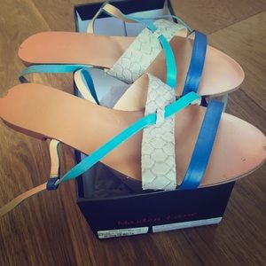 Maiden Lane Amy Mixed Media Sandal 8.5